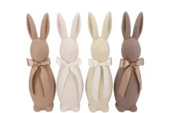 Flock bruine konijn strik 14x14x42