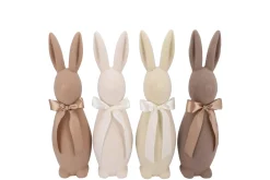 Flock bruine konijn strik 10x10x31