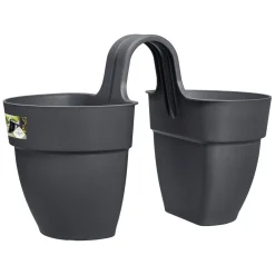 FLOWER TWIN 21CM ANTRACIET