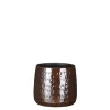 Floyd pot rond bruin - h15xd17cm