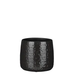 Floyd pot rond zwart - h17xd19cm