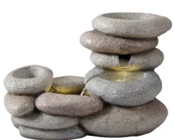 Fontein opgestapelde keien