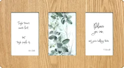 Fotocollage breda natuur/goud 42x23 cm