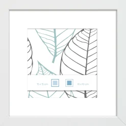 fotolijst halmstad wit 15x15 cm