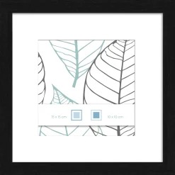 fotolijst halmstad zwart 15x15 cm