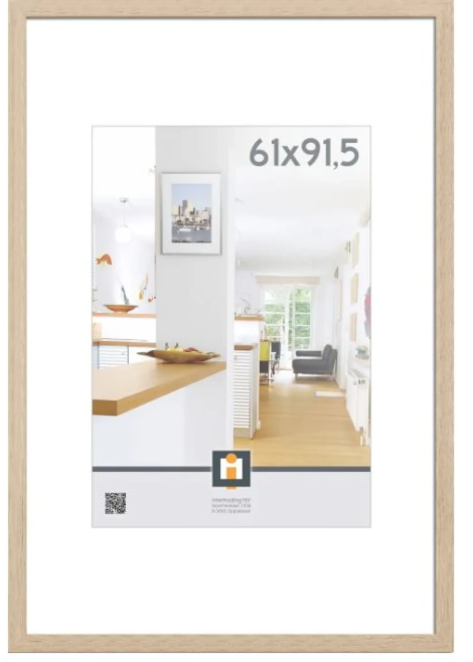 fotolijst livorno vintage eik 61x91,5 cm