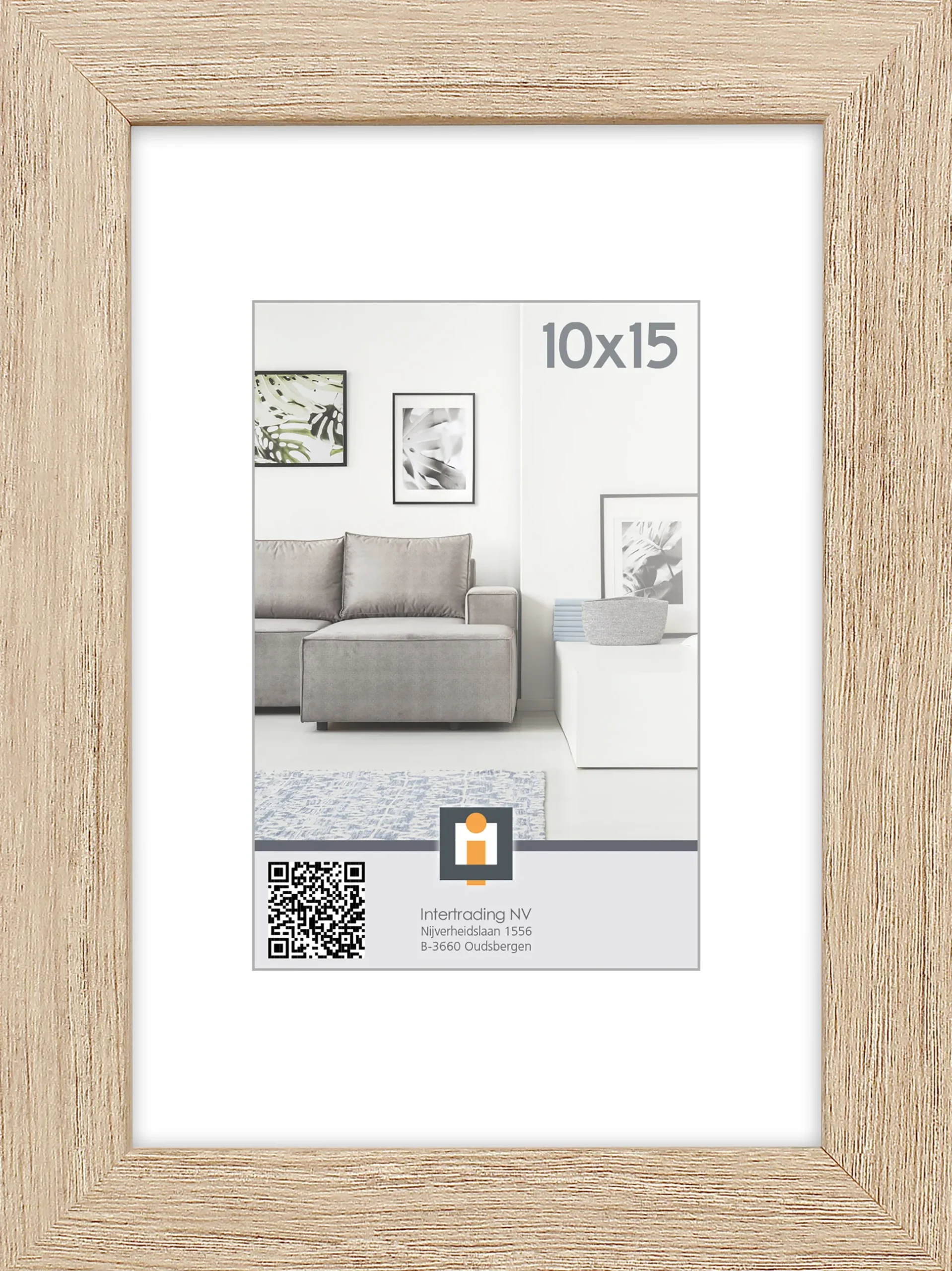 fotolijst livorno vintage eik 10x15 cm