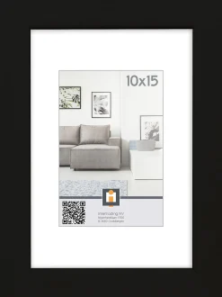 fotolijst livorno zwart 10x15 cm