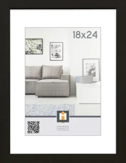 fotolijst livorno zwart 18x24 cm