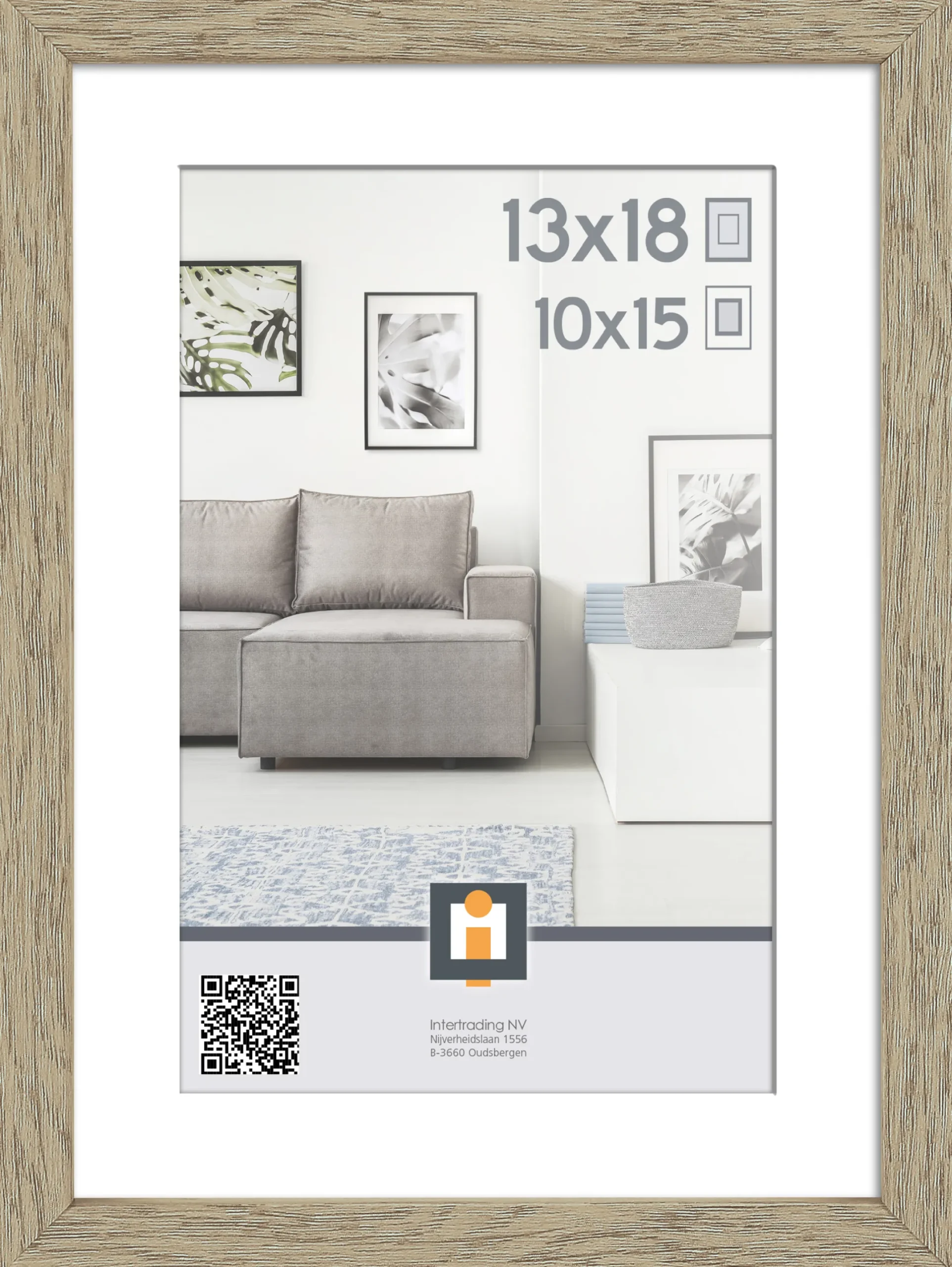 fotolijst madrid vintage eik 13x18 cm