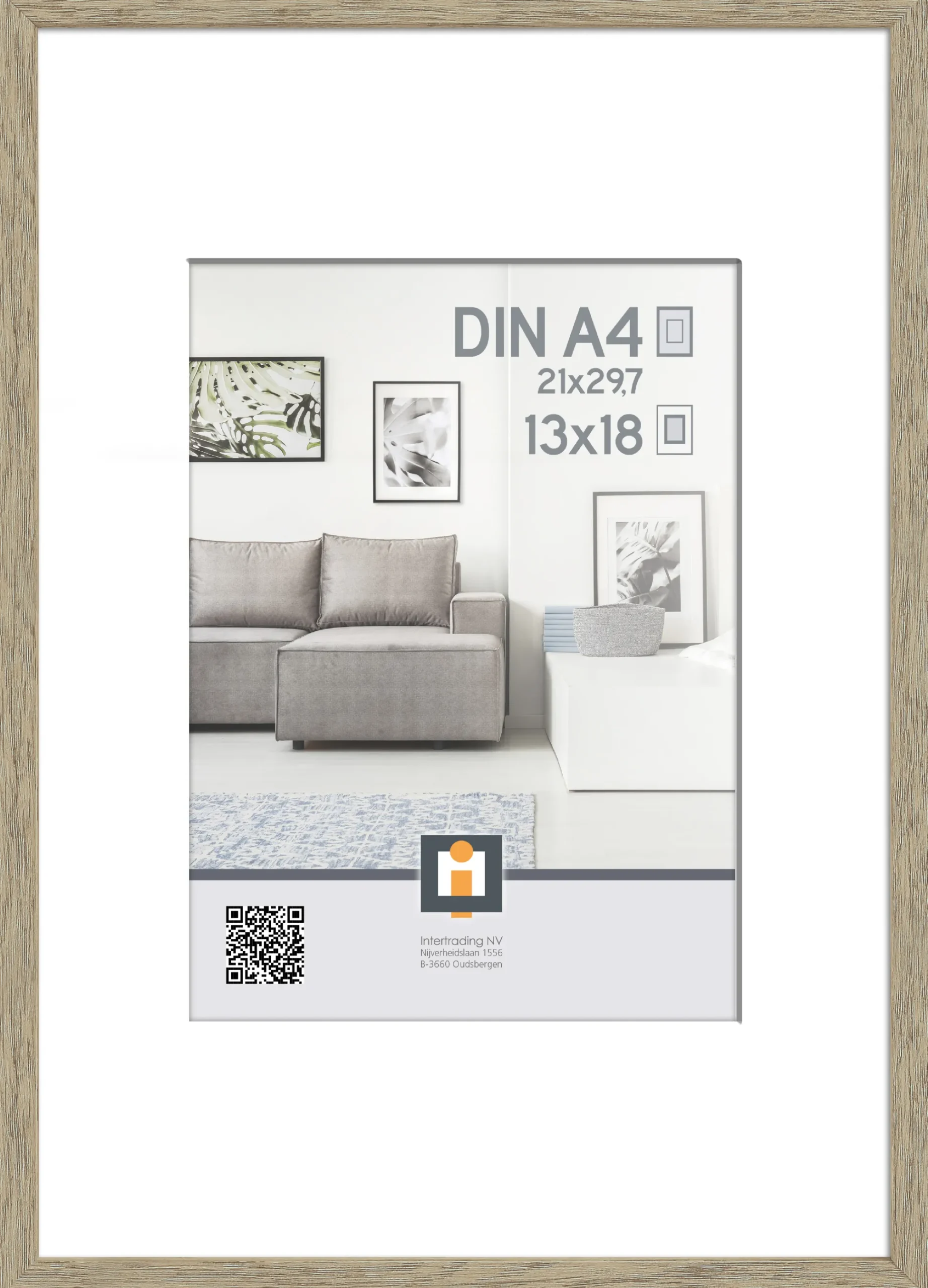 fotolijst madrid vintage eik 21x30 cm