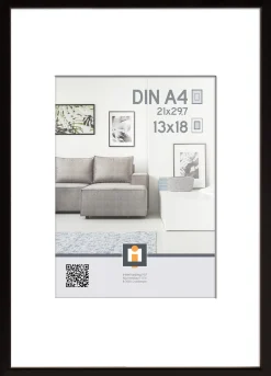 fotolijst madrid zwart 21x30 cm