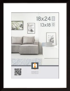 fotolijst madrid zwart 18x24 cm