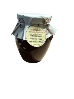 Framboos roosbloem confituur