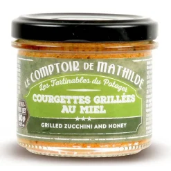 Gegrilde courgettes met honing