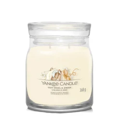 Geurkaars soft wool & amber m jar