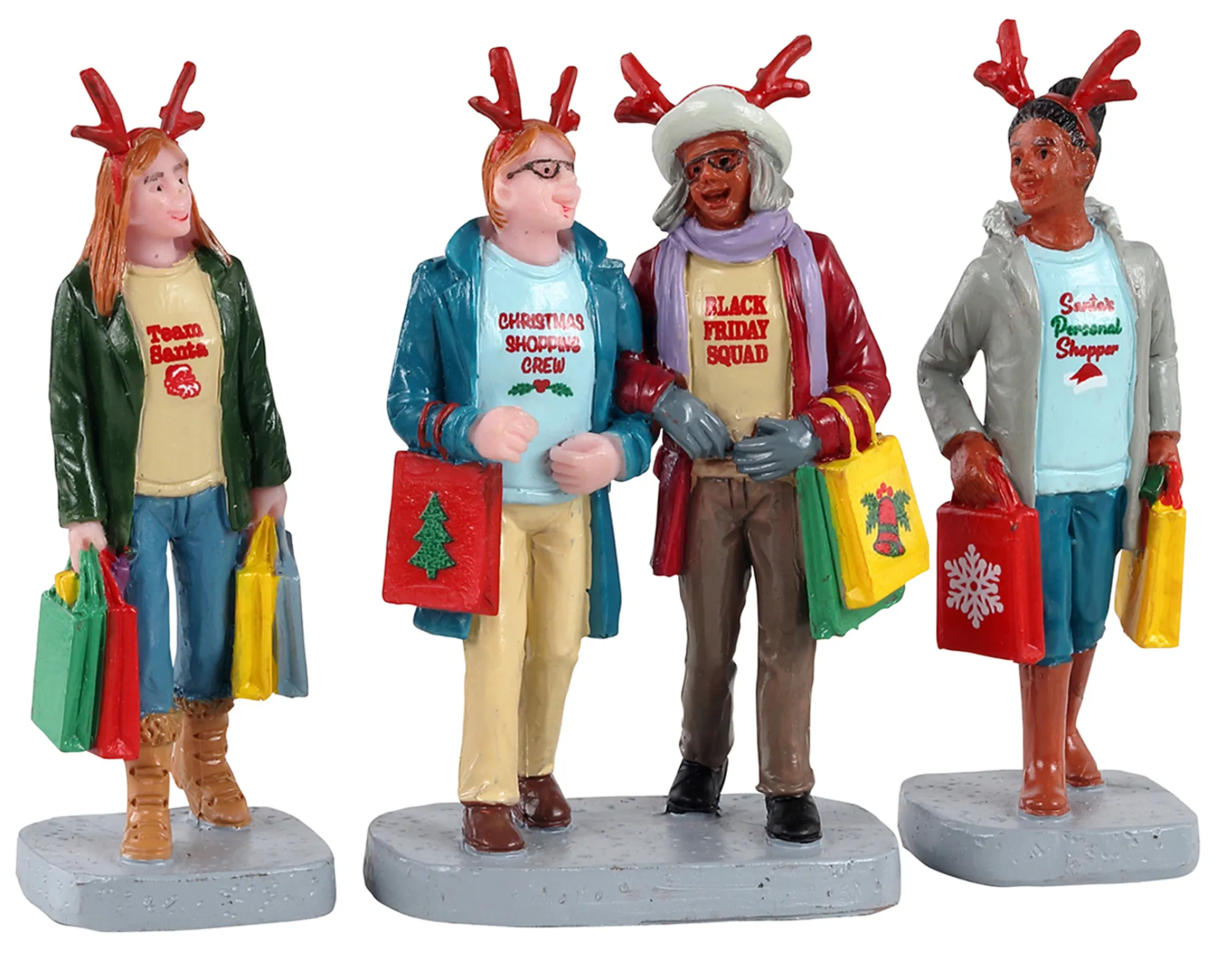 Girls christmas shopping trip, set of 3