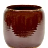 Glazed shades Pot costa l brown d25h26