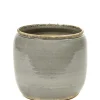 Glazed shades Pot costa m grey d21h21