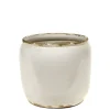 Glazed shades Pot costa s white d18,5h19