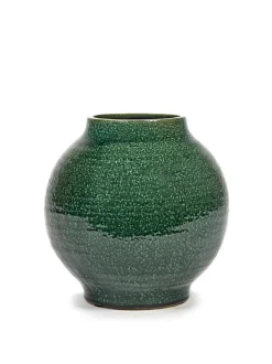 Glazed shades Sierpot l24,5xb24,5x24 d.groen