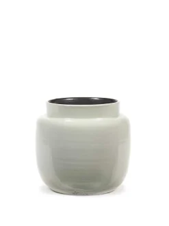 Glazed shades Sierpot l23xb23xh21 l.grijs