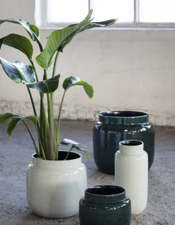 Glazed shades Sierpot l23xb23xh21 l.grijs