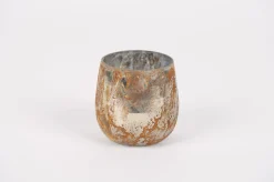 Glazen votief old rust