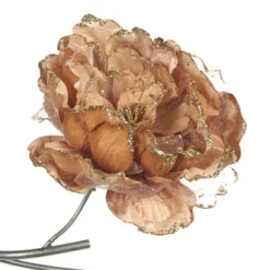 Glitter pioen op clip