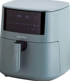 Greenpan bistro xxl airfryer - smokey blue - pfas-vrije keramische antiaanbaklaag - 7,2l mand - 11 presets