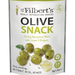 Groene olijven met citroen en oregano 50g