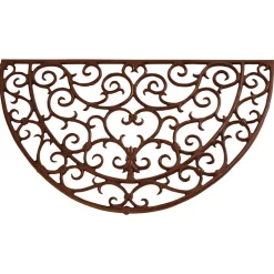 Halfronde gietijzeren deurmat