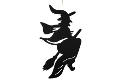 Hanger heks op bezem