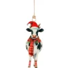 Hanger vintage cow wit zwart