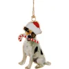 Hanger vintage dog rood wit