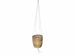 Hanging pot stripe grey d20h19cm