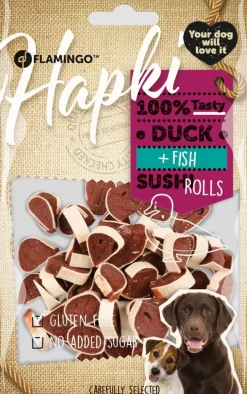 Hapki duck & fish sushi rolls 85gr