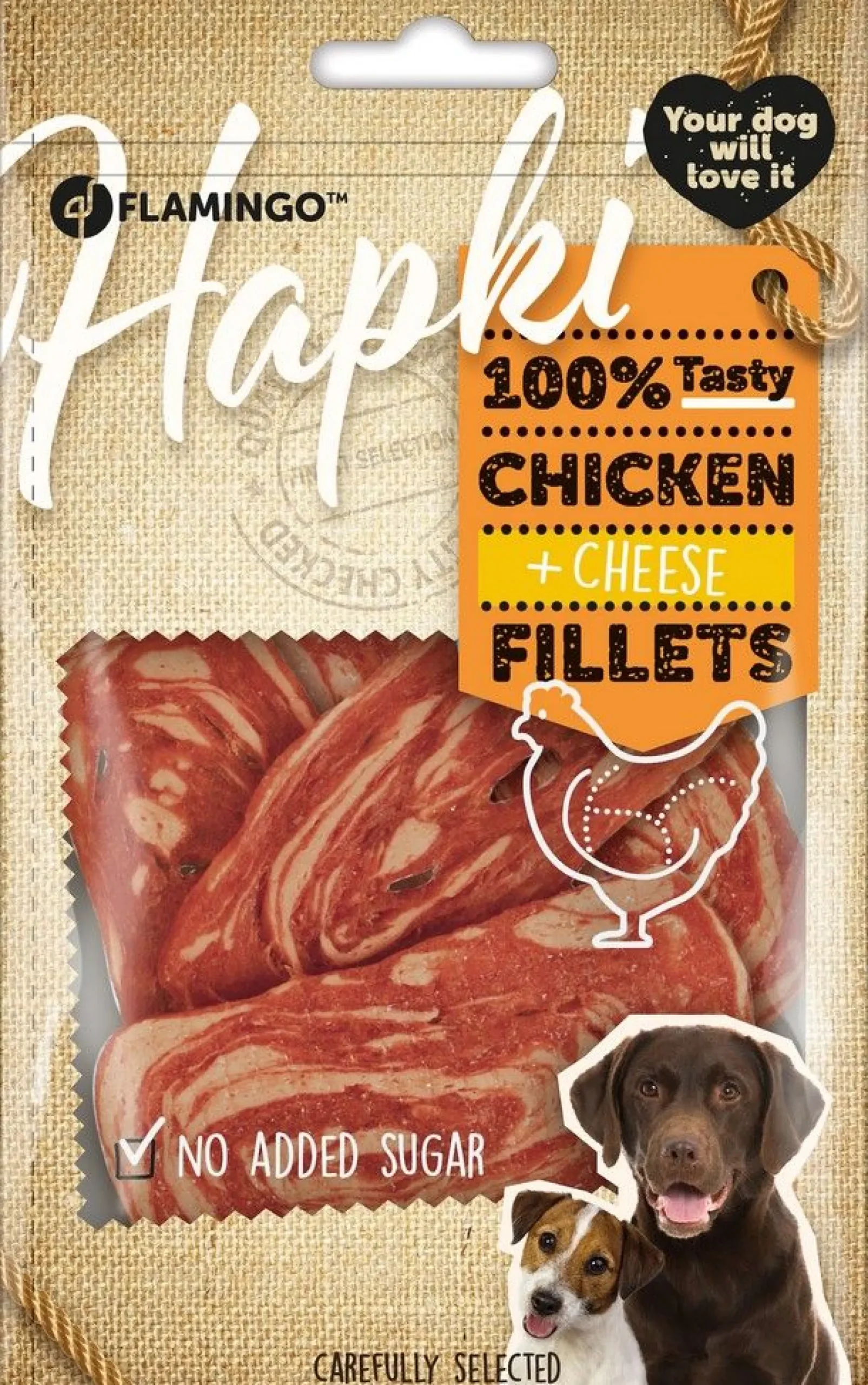 Hapki schijfjes met kip & kaas 85gr