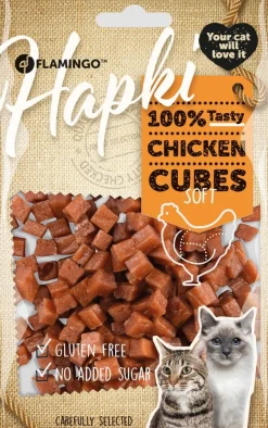 Hapki soft chicken cubes 85gr