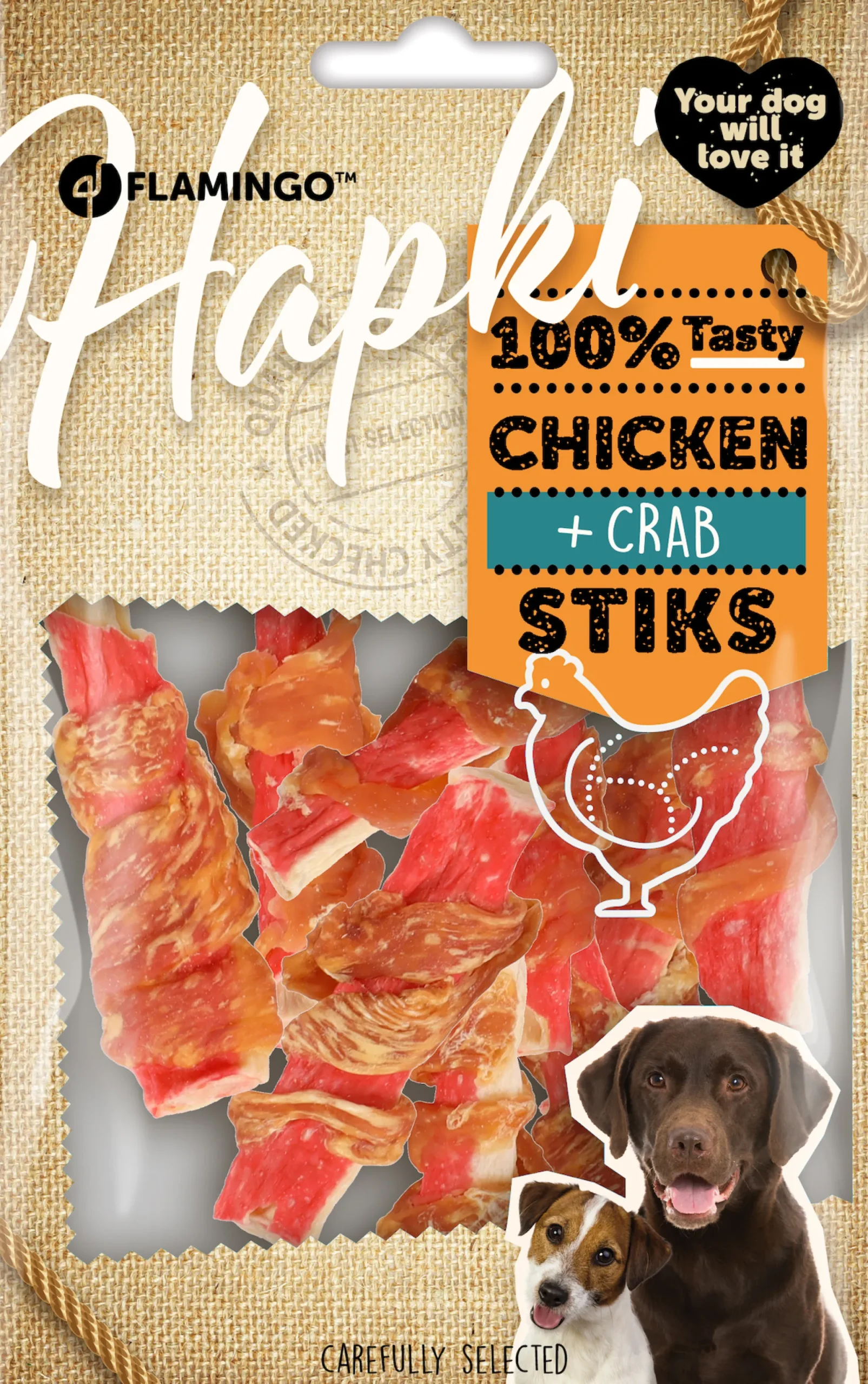 Hapki staaf met krab en kip 85gr