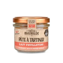 Hazelnoten, melk en wafeltjes boterhampasta