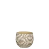 Hendrick pot rond creme - h11xd13,5cm
