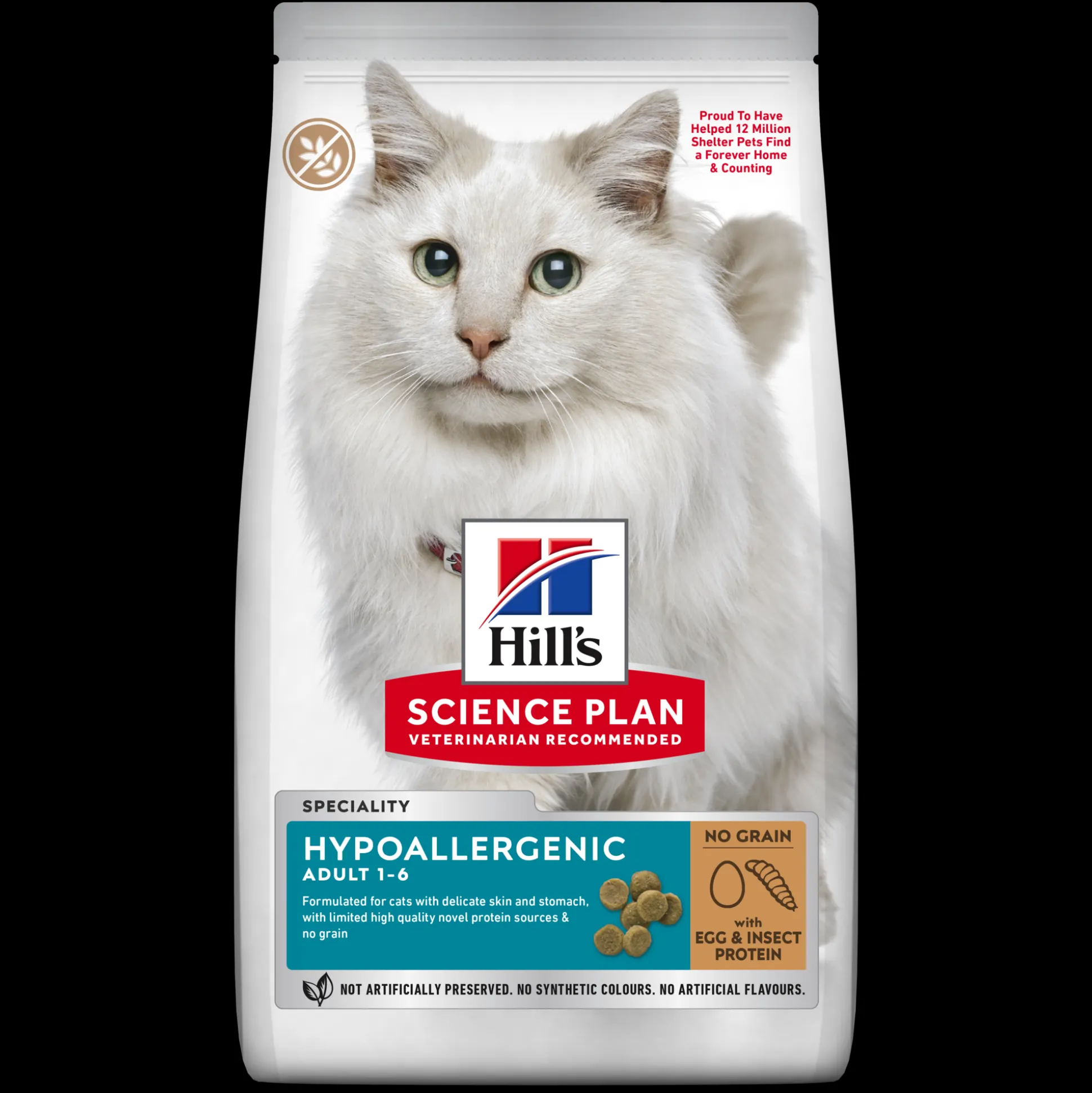 Hill's science plan hypoallergenic kattenvoer met ei- & insecteneiwit zak 7kg