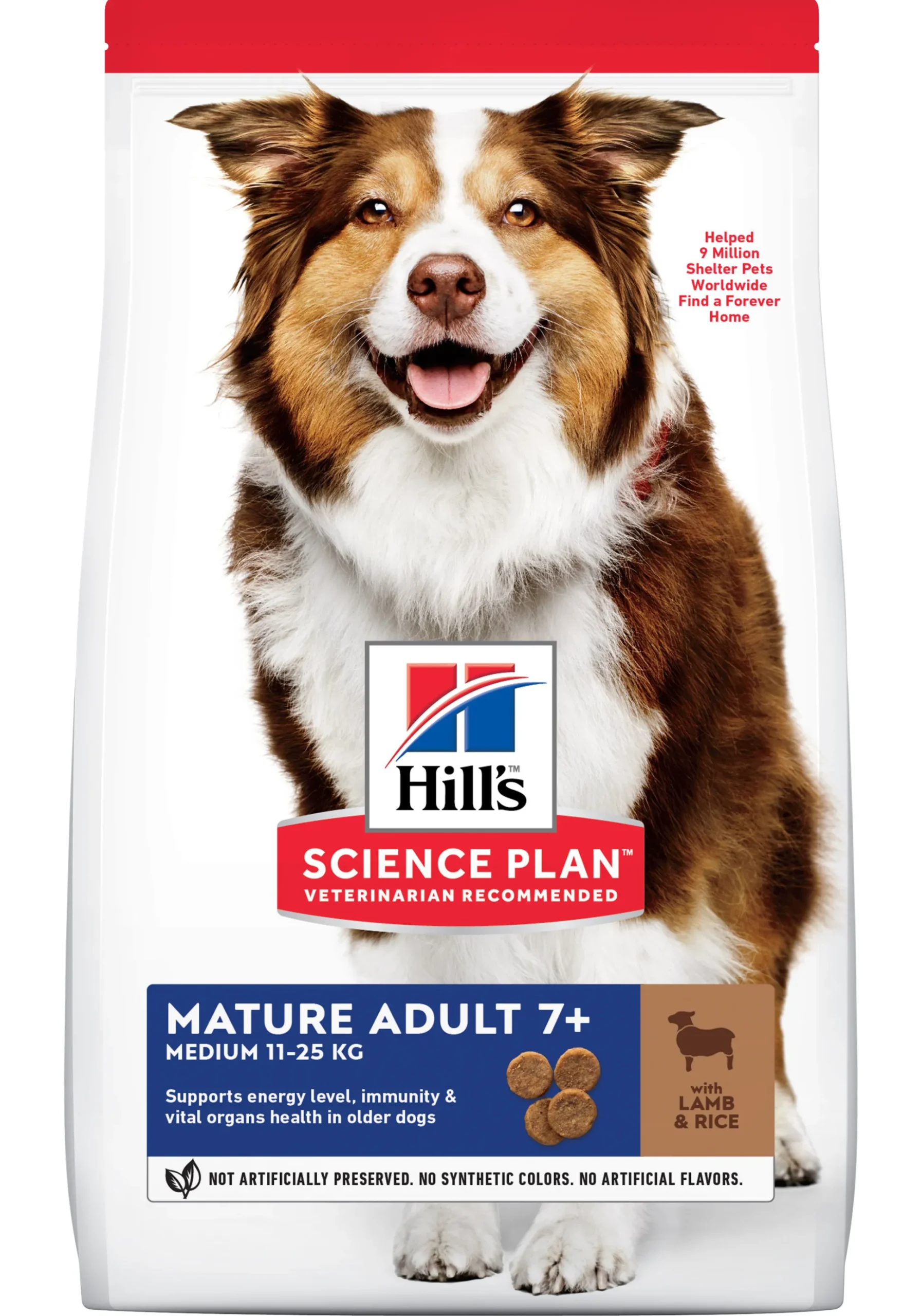 Hill's science plan mature adult medium hondenvoer lam & rijst 2,5kg