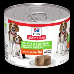 Hill's science plan puppy & mother tender mousse met kip 200g blik