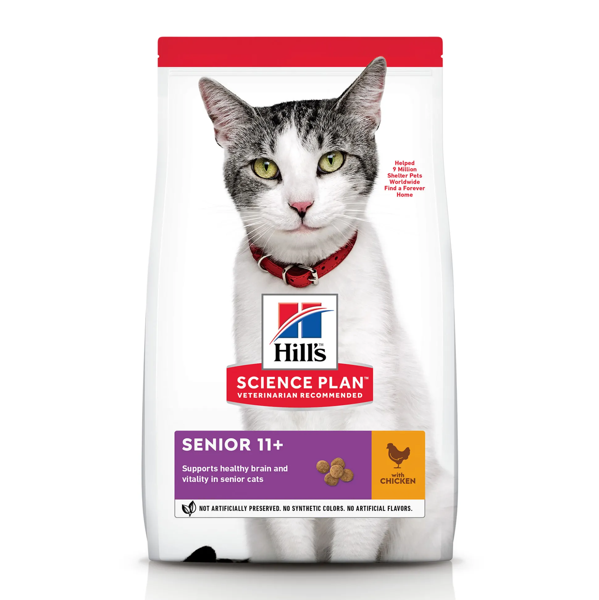 Hill's science plan senior kattenvoer kip 3kg