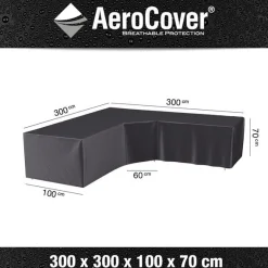 Hoes lounge L/T 300x300x100xh70cm