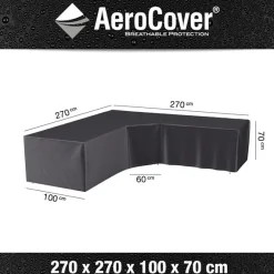 Hoes lounge L/T 270x270x100xh70cm