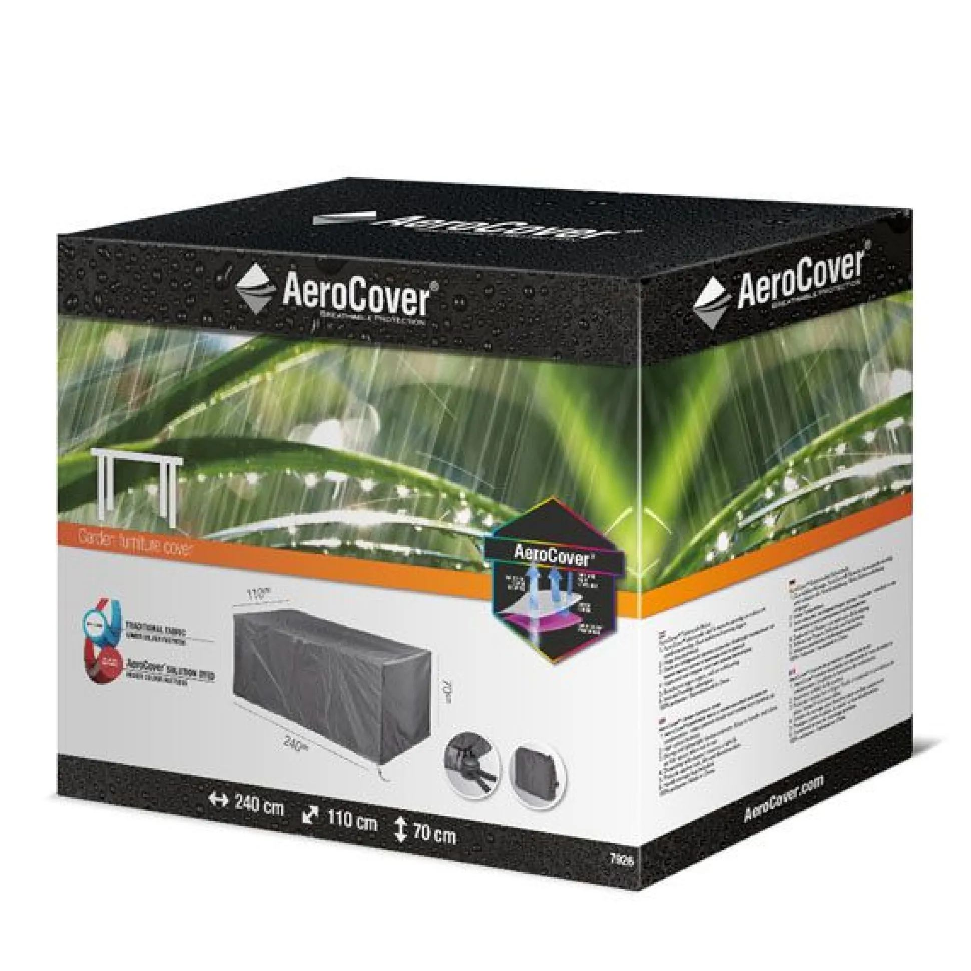 Hoes tafel 240x110xh70cm