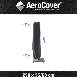 Hoes zweefparasol h250x55/60cm